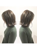 コントラストハイライトボブ☆【stylist西田拓馬】