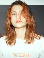 ダービー(THE DERBY)&nbsp;【THE DERBY】ORANGE MIDY #大人かわいい#フリンジウェーブ#前髪