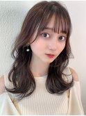 小顔カットオリーブカラーハイライトカラーセミウェットウェーブ