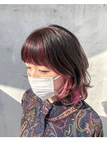 ナゴンスタイル(NAGON STYLE)&nbsp;ピンクブラウン×インナーカラー