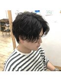 『センターパートスパイラル』