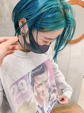 トゥコ(tuco) ターコイズ ブルーグリーン シアンブルー ボブ 見にボブ