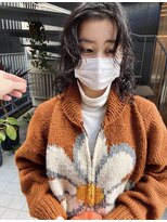 パープル(PURPLE)&nbsp;外国人風パーマスタイル