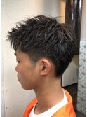 束感アップバング
