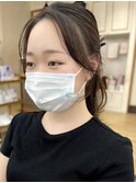 かきあげ前髪韓国風ヨシンモリ.おくれ毛で素敵♪