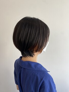 ロックワークオレンジ 西中島店(ROCK WORK ORANGE) 丸みショート○  レディースカット