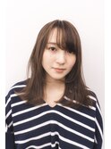 ふんわりミディアムナチュラルなベージュブラウン^_^