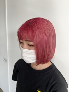 ハイブ 金沢(Hive) ブリーチハイトーンツヤ髪スタイルショートボブ髪質改善