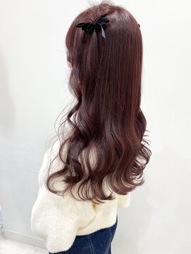 ランテルディ 渋谷(LANTERDIT) 【LANTERDIT】可愛いチェリーピンク♪ハーフツインアレンジ/Risa