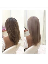 クラン ヘアーアンドスタジオ(CLAN hair & studio)&nbsp;ハイトーンエクステブリーチインナーミルクティーベージュ