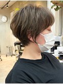 大人ショート×ふんわりパーマ