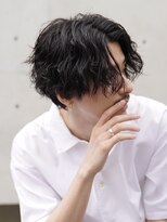 波巻きパーマメンズヘアメンズマッシュ波巻きスパイラルパーマ