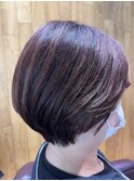 エイジングプレミアムケアカラー＋ショートボブ