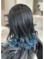 アッシュ 八王子店(Ash)&nbsp;アッシュブラック/グラデーションカラー/ブリーチ/イルミナ