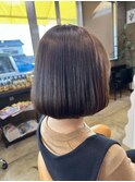 髪質改善縮毛矯正クセストパーボブヘア