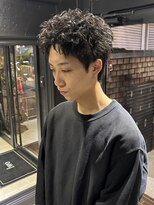 アウル 心斎橋(owl) 【スパイキーショート×ピンパーマ】刈り上げ/短髪/メンズパーマ
