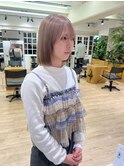 【OceanHair&Life田中愛梨】ブリーチ/ホワイトベージュ/ベージュ