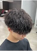 MEN'S HAIR 波巻きパーマ 波巻きスパイラル 韓国マッシュ