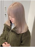 12307ミルクティーベージュ髪質改善ストレートマロンベージュ