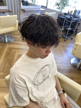 アレス バイ シカ 神戸三宮元町店(ALLES by Cica) メンズ波巻きマッシュ無造作