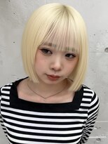 ビュー フクオカ(VIEW FUKUOKA)&nbsp;ボブ×ブロンド透明感ハイトーンカラー