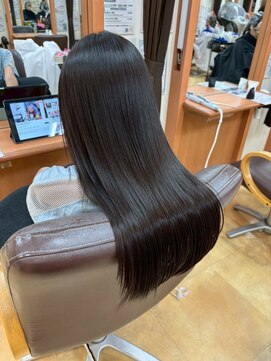 ヒラトヤ 肴町店 髪質改善カラー×トリートメントニュアンスカラーエアストレート