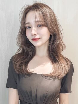 カーム(calm)の写真/あなたの髪に優しい！ブリーチなしダブルカラーで、透明感あふれるデザインカラーを体験して♪