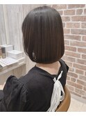 大人かわいい☆綺麗なシルエット！王道ボブ♪酸性ストレート