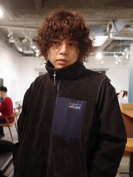 ピュー(Piu-) 【ミディアムパーマ/Piu-】マッシュウルフ/メンズパーマ