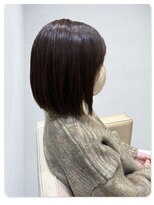 ブロッサム 東久留米店(Blossom)&nbsp;大人美人◎切りっぱなしボブ×ブリーチなしで艶ブラウン