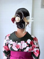タグマル 卒業式☆袴持ち込み着付け+ヘアセット☆タイトシニヨン