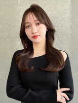 レーヴバイロンド 仙台(Reve by Lond) くびれレイヤー顔周り髪質改善縮毛矯正ハッシュミルクブラウン