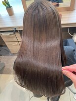 アッシュ 等々力店(Ash) モカグレージュ/ブリーチを使わないダブルカラー 大井町線
