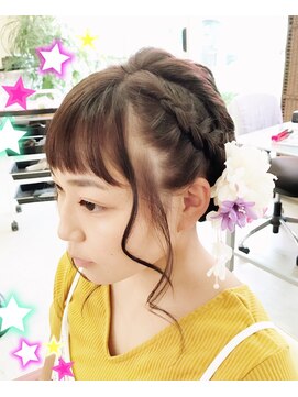 グリッター ヘアー(Glitter hair) 浴衣アップ