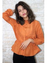 ヘアーアートシフォン 池袋西口店(Hair art chiffon)&nbsp;似合わせカットでブルージュ＆ヴェールウェーブのセミディ 川口