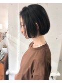 【RICCA渡辺】ストレートパーマ&やわらかフラットボブ