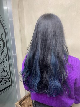 サロンドミルク 原宿(salon de MiLK) シルキーグレー インナー サファイアブルー