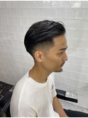 かき上げヘアショートレイアーくせ毛風パーマコンマヘア438