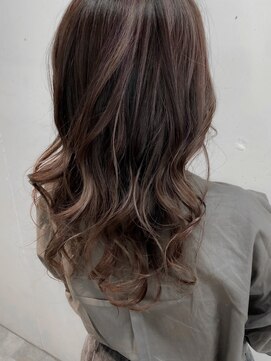 アイリー 名古屋(A/LEE) バレイヤージュ×ラベンダーグレー