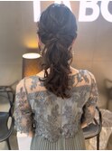 ポニーテールヘアセット