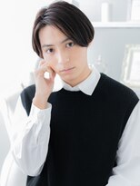 モッズヘア 上尾西口店(mod's hair) ナチュラルマッシュヘア―黒髪センターパートa上尾20代30代40代