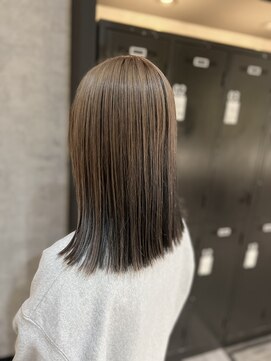 ナイン(N INE.) 逆インナーカラー×ベージュ