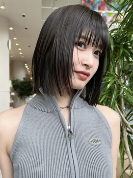 ミンクス渋谷スマートサロン(MINX shibuya smart salon) TRENDグレージュカラーデザインカラーシルキーベージュ