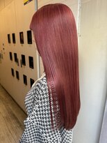 ヘアカロン 熊本本店(Hair CALON)&nbsp;カーディナルレッドダブルカラーケアブリーチハイライトベージュ