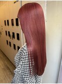 カーディナルレッドダブルカラーケアブリーチハイライトベージュ