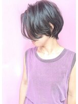 ランプ ヘアー(lamp hair)&nbsp;【lamp池袋オザキ】前髪長めショート/ブルーアッシュ