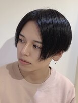 メンズ　爽やかショートのセンター分け