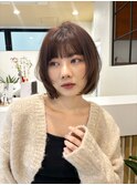 顔まわりレイヤーで垢抜けボブ