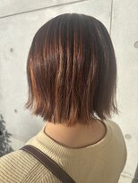 ハナ ビューティーヘアー(hana.)&nbsp;オレンジイヤリングカラー