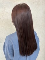 ビスクヘアデザイン(bisq hair design)&nbsp;ピンクブラウン　艶髪　髪質改善　韓国風　顔まわり　顔周り